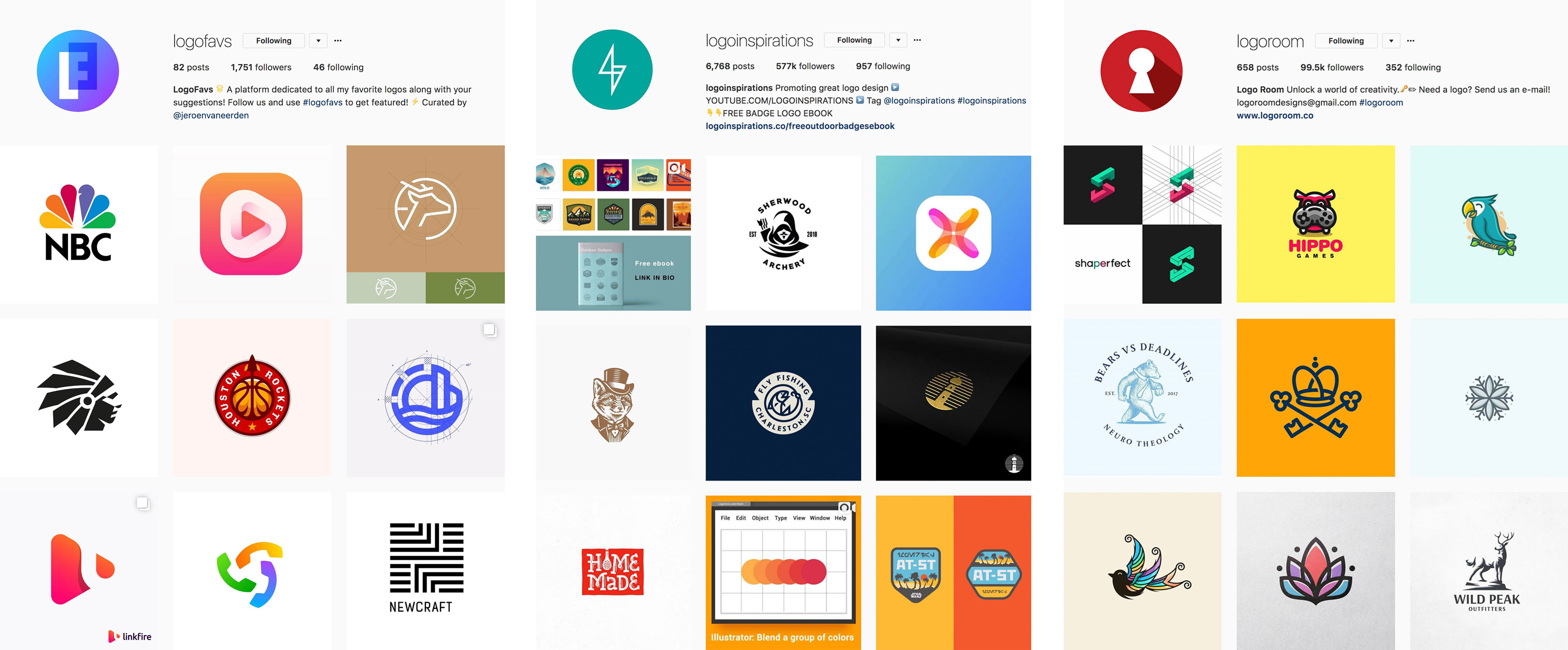 the 18 best instagram accounts for logo design inspiration -!    should you follow reposters on instagram